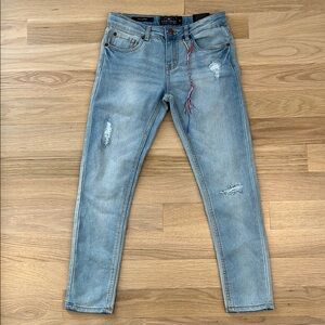 Girls Lucky Brand Light Blue Distressed Jeans NEW size 12